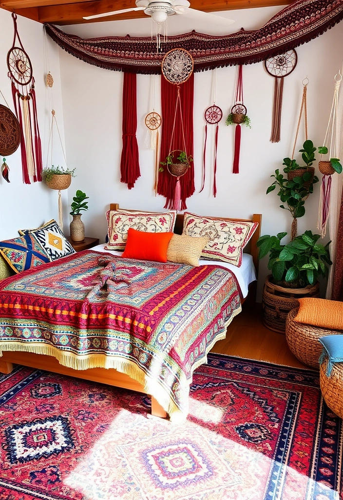 15 Stunning Bedroom Ideas for Small Rooms That Every Woman Will Adore! - 2. Bohemian Bliss