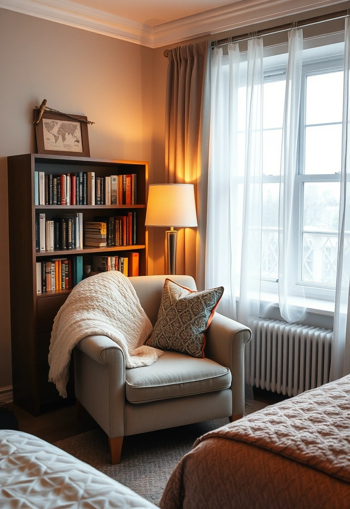 15 Stunning Bedroom Ideas for Small Rooms That Every Woman Will Adore! - 5. Cozy Reading Nook