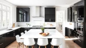 Create a Chic and Functional Space with Black and White Kitchen Cabinets! Create a Chic and Functional Space with Black and White Kitchen Cabinets!