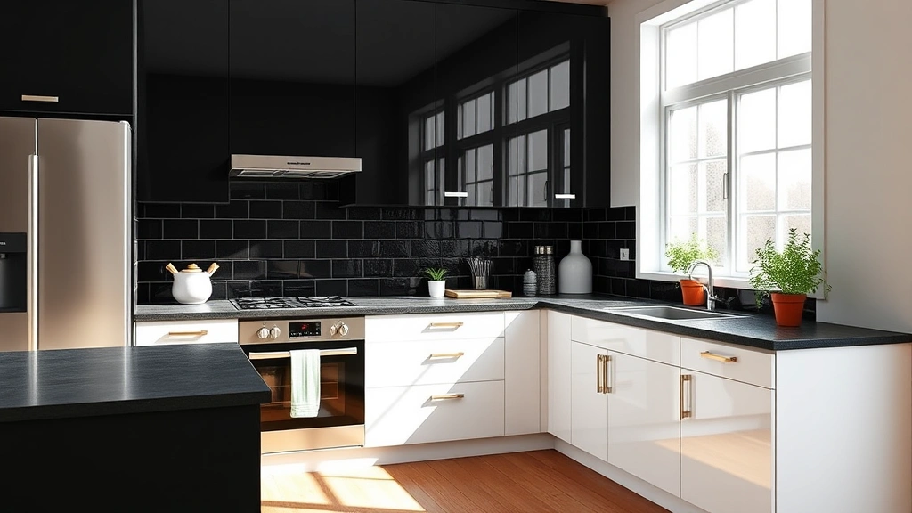 Create a Stunning Contrast with Black and White Kitchen Cabinets! Create a Stunning Contrast with Black and White Kitchen Cabinets!