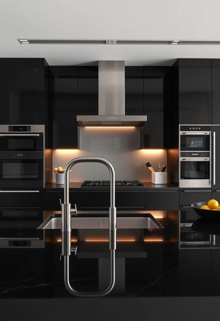 Dark and Dreamy: Create a Stunning Kitchen with Black Countertop Color Schemes! - 12. Smart Technology