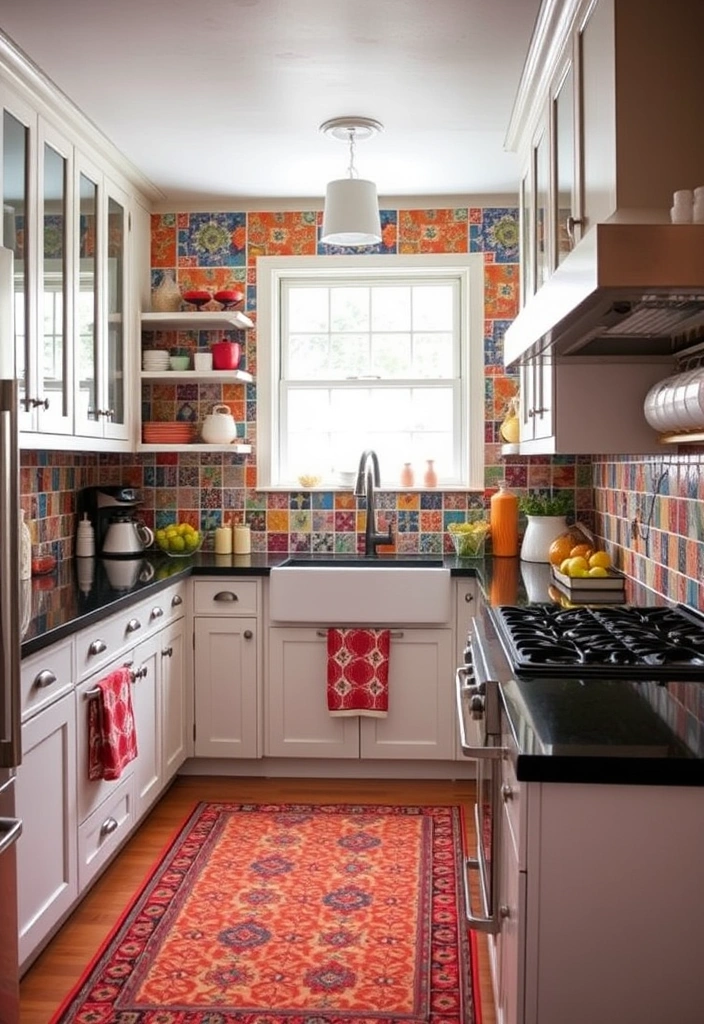 Dark and Dreamy: Create a Stunning Kitchen with Black Countertop Color Schemes! - 6. Playful Patterns