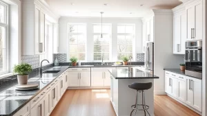 Discover the Perfect Pair: White Kitchen Cabinets and Gorgeous Granite! Discover the Perfect Pair: White Kitchen Cabinets and Gorgeous Granite!