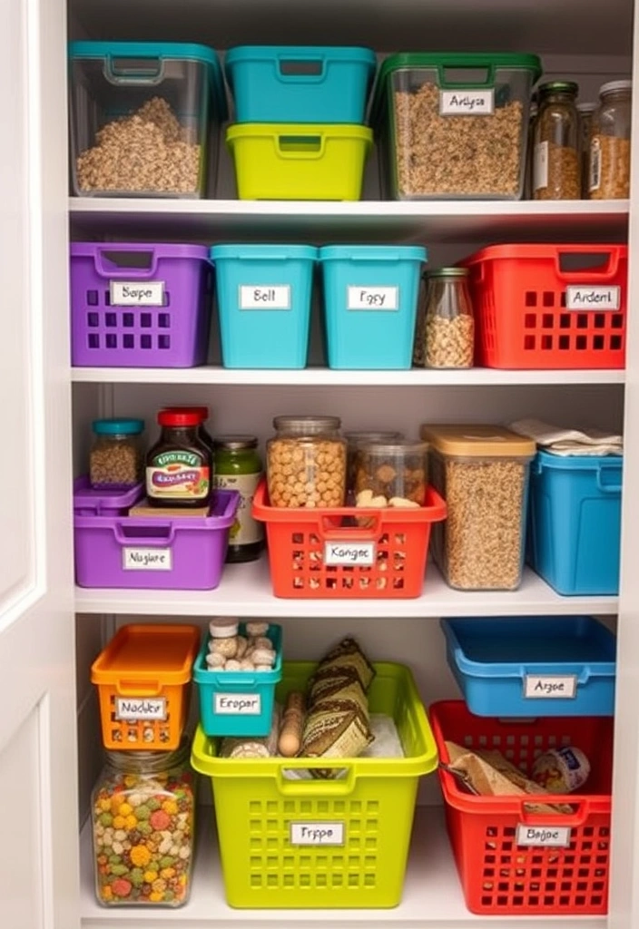 Personalized Style: Organizing Your Kitchen Cabinets with Eclectic Touches! - 10. Color-Coded Organization