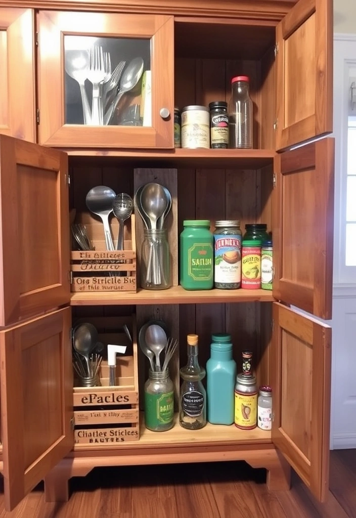 Personalized Style: Organizing Your Kitchen Cabinets with Eclectic Touches! - 12. Upcycled Items as Decor