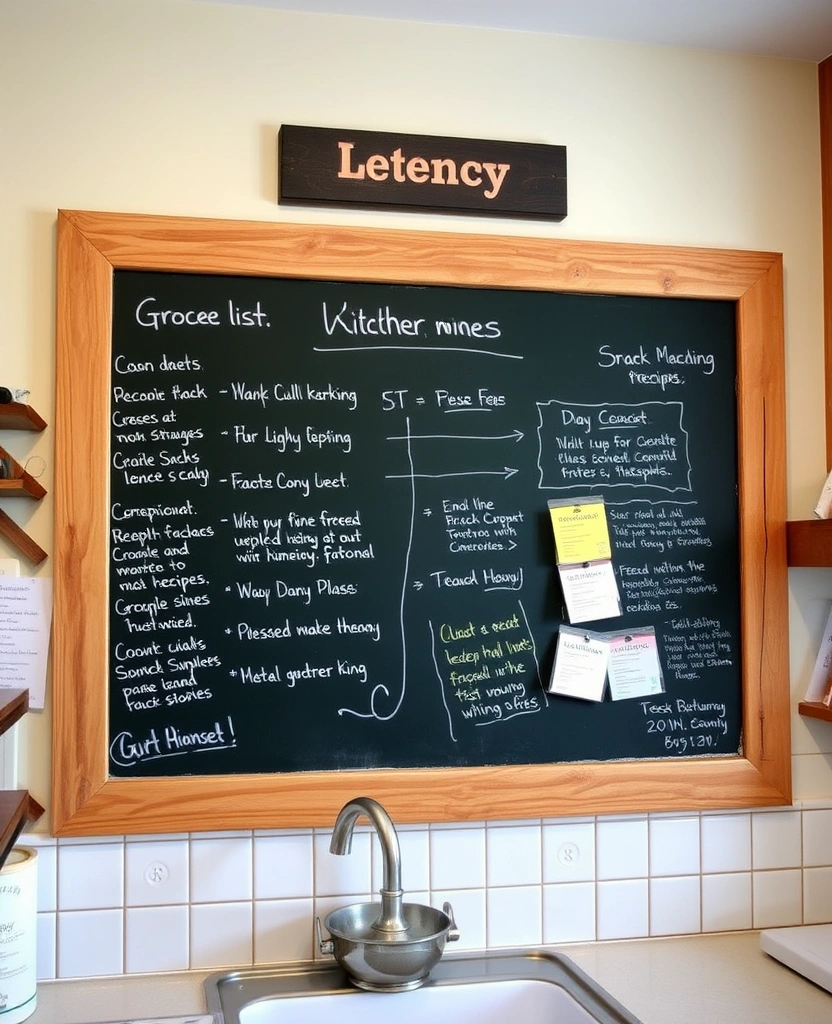 Personalized Style: Organizing Your Kitchen Cabinets with Eclectic Touches! - 20. Customized Message Boards