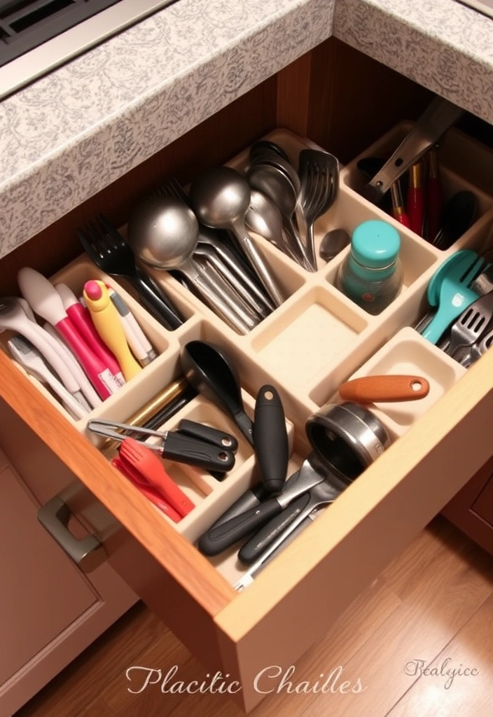 Personalized Style: Organizing Your Kitchen Cabinets with Eclectic Touches! - 6. Unique Drawer Organizers