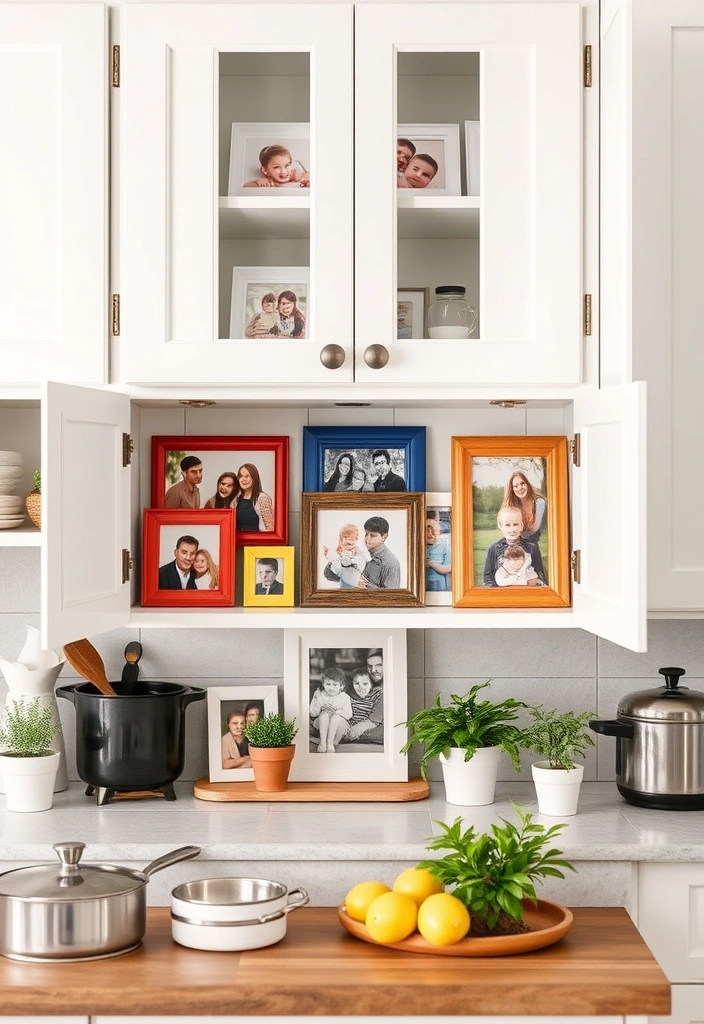 Personalized Style: Organizing Your Kitchen Cabinets with Eclectic Touches! - 8. Personal Touches with Family Photos