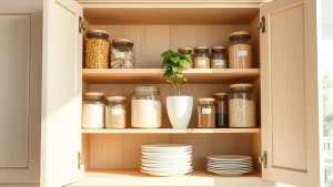 Sophisticated Neutrals: 20 Timeless Kitchen Cabinet Organization Ideas in Soft Beige