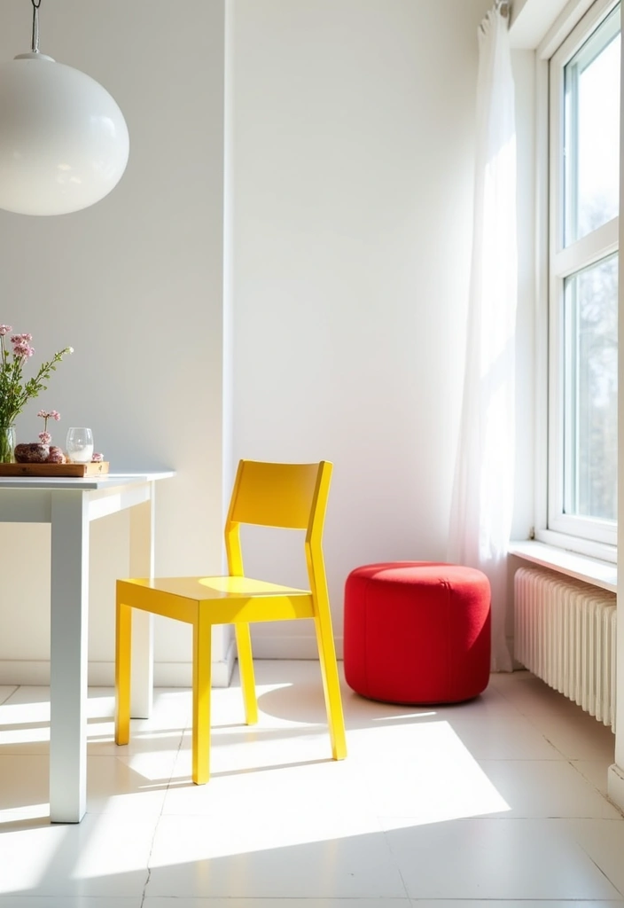 17 Color Theory Secrets to Add a Pop of Color to Your White Room (You Won't Believe #3!) - 3. Unexpected Color Pops