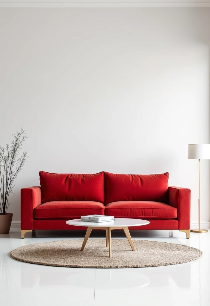 17 Color Theory Secrets to Add a Pop of Color to Your White Room (You Won't Believe #3!) - 9. Statement Furniture Pieces