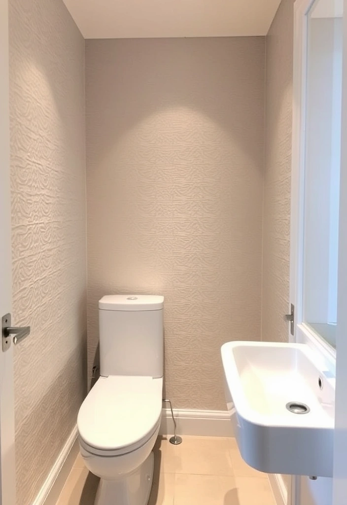 21 Bold Wallpaper Trends: Transform Your Downstairs Toilet with Floral and Geometric Designs - 11. Textured Wallpaper