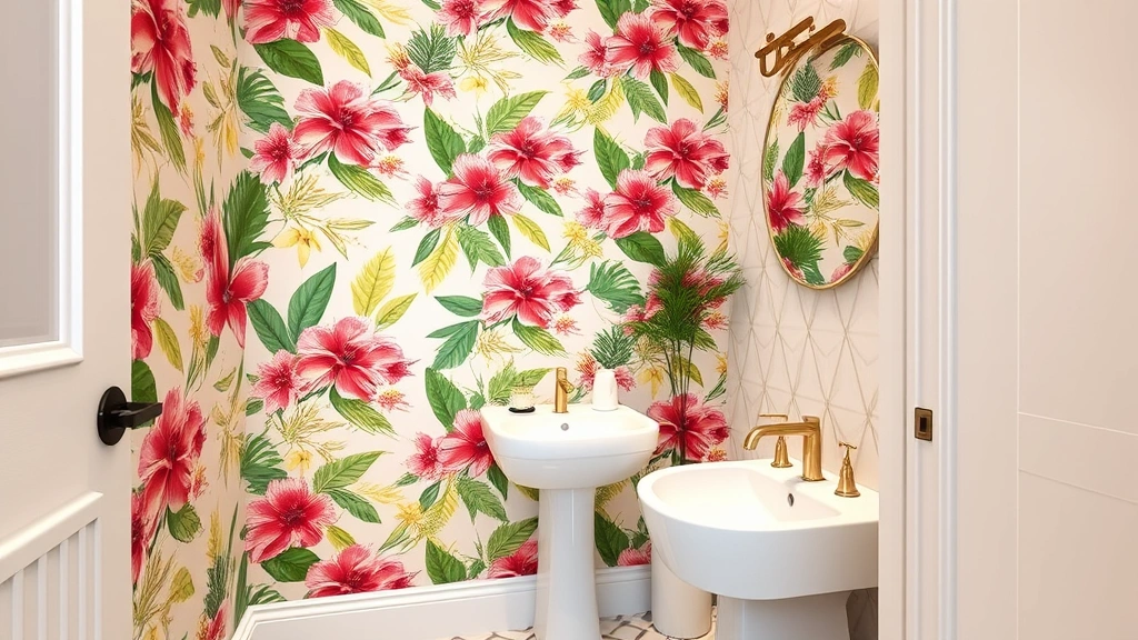 21 Bold Wallpaper Trends: Transform Your Downstairs Toilet with Floral and Geometric Designs
