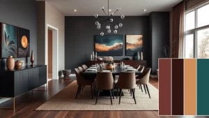21 Moody Color Palettes: Create a Stunning Modern Dining Room