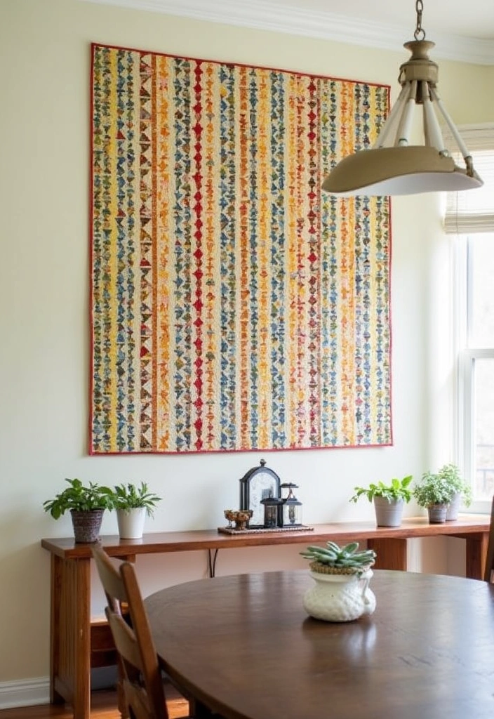 29 Charming Tiny Dining Room Wall Decor Ideas to Enhance Your Space! - 17. Creative Use of Textiles