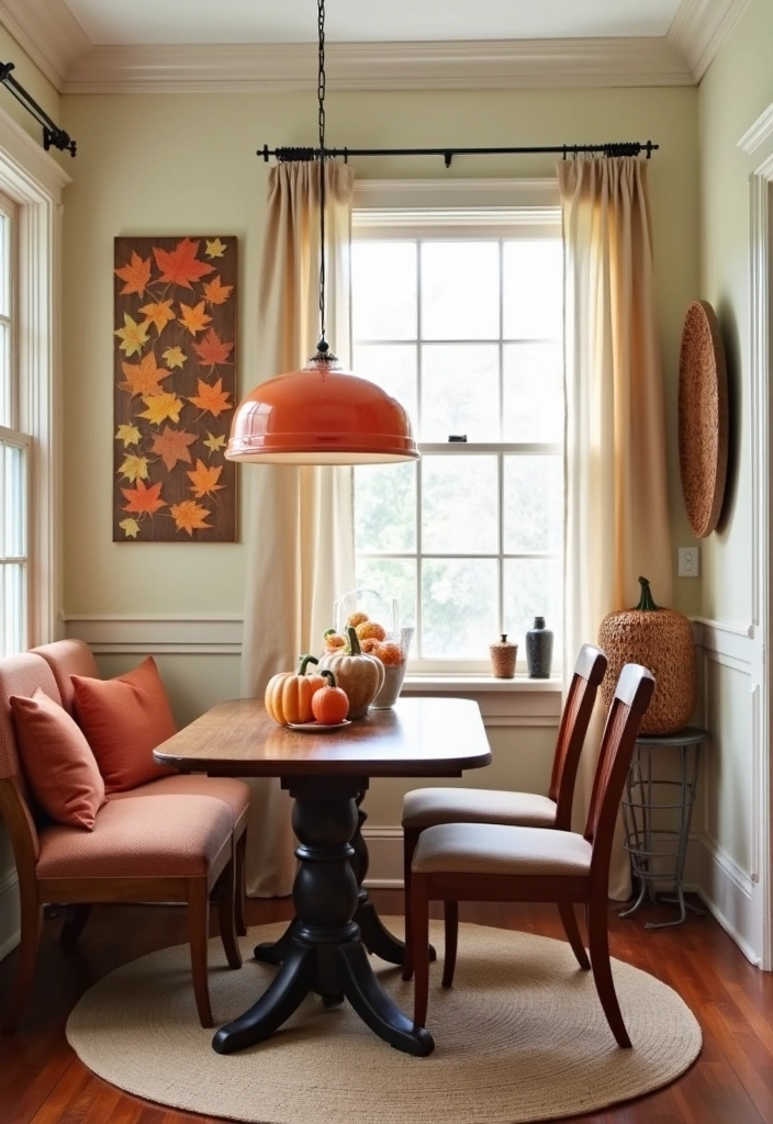 29 Charming Tiny Dining Room Wall Decor Ideas to Enhance Your Space! - 9. Seasonal Decor Swap