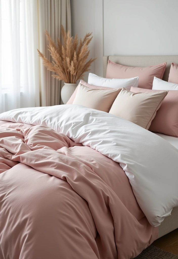 29 Interior Designer Insights: Create a Chic Bedroom with Dusty Rose Accents! - 11. Chic Bedding: The Heart of Comfort