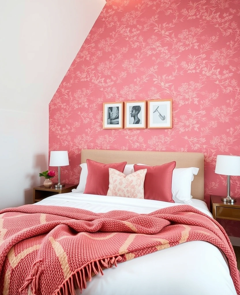 29 Interior Designer Insights: Create a Chic Bedroom with Dusty Rose Accents! - 22. Accent Walls: Create a Focal Point