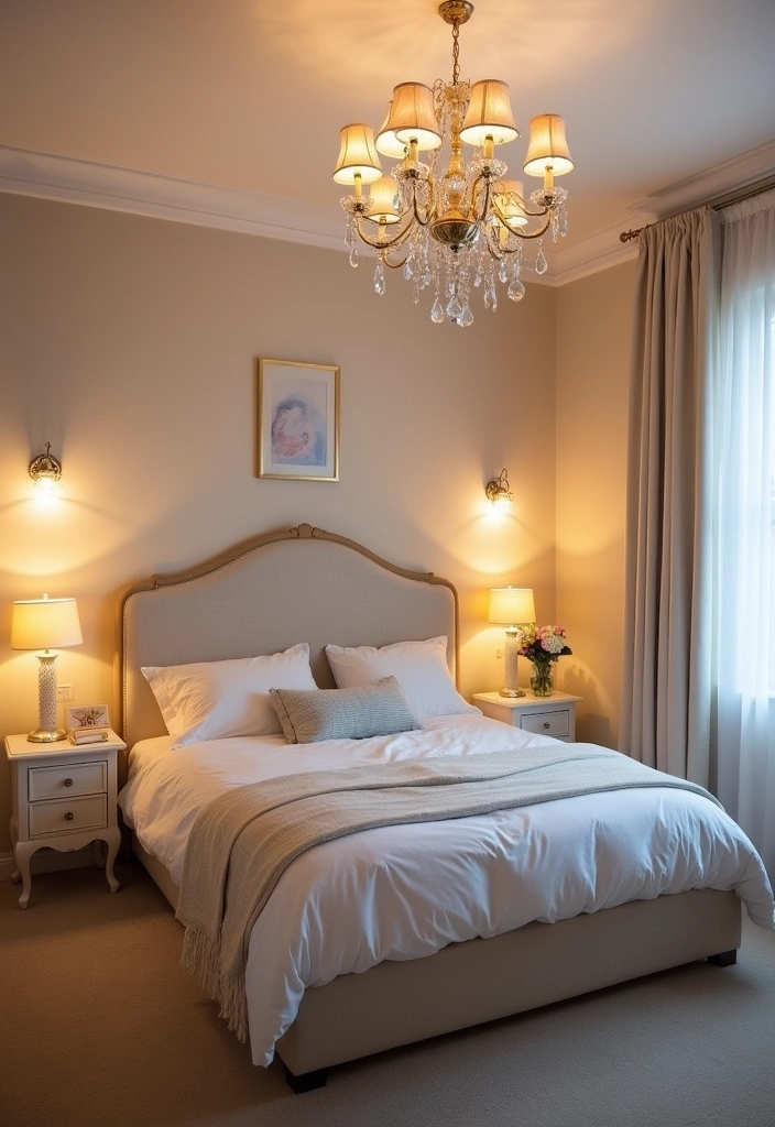 29 Interior Designer Insights: Create a Chic Bedroom with Dusty Rose Accents! - 5. Lighting Magic: Set the Mood