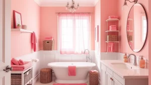 29 Unique Pink Bathroom Ideas with Creative Storage Solutions!