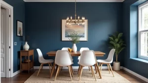 31 Stunning Dining Room Wall Decor Ideas in Dark Navy for a Cozy Small Space!