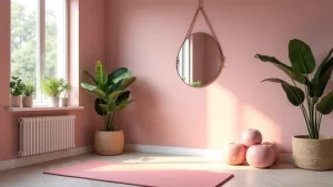 33 Surprising Dusty Pink Home Gym Ideas: Create a Motivating Space with Stylish Equipment!