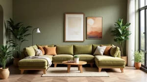 45 Interior Designer Tips: Transform Your Family Room with Earthy Olive Green!