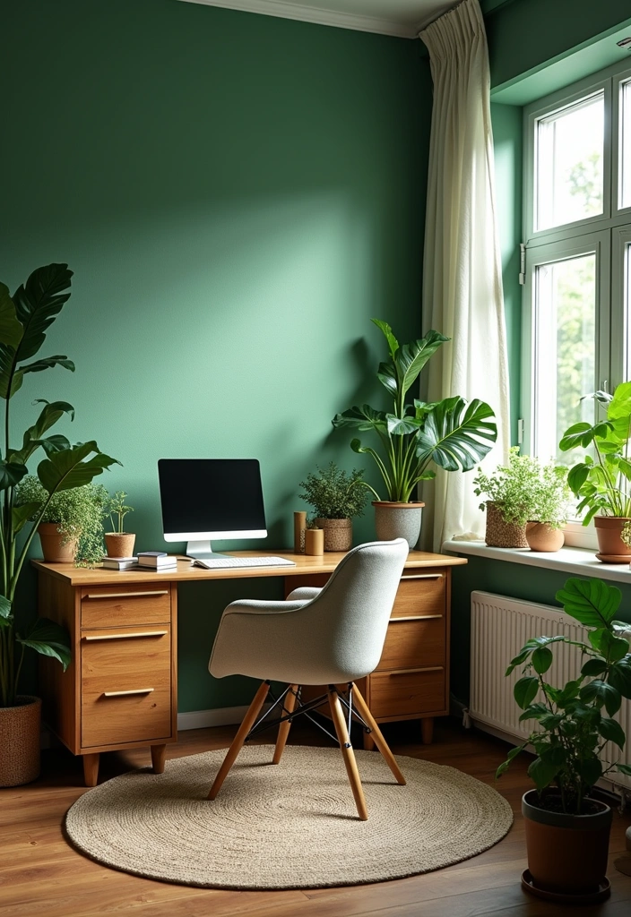 Embrace Comfort: 30 Warm Green Paint Picks for a Cozy Home in 2025! - 11. Lush Fern: A Touch of Nature