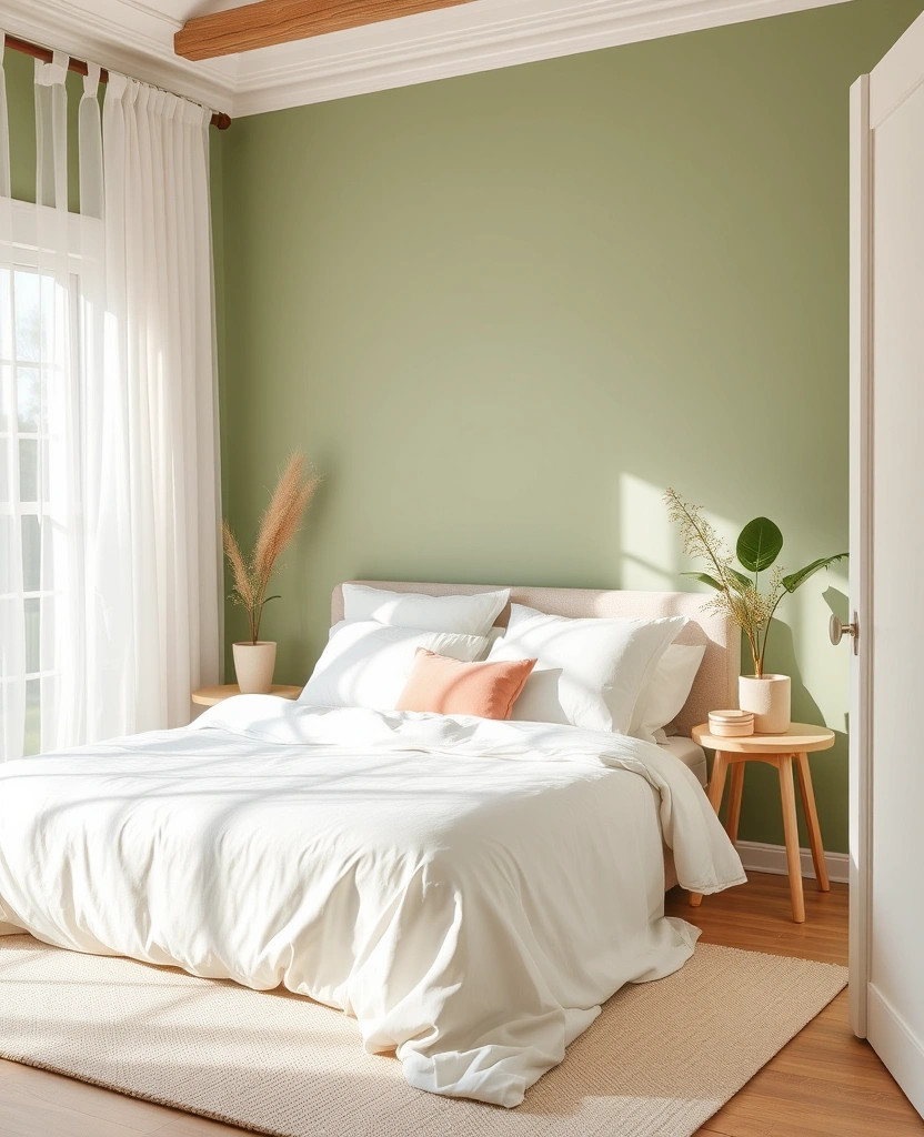 Embrace Comfort: 30 Warm Green Paint Picks for a Cozy Home in 2025! - 19. Willow Whisper: Soft and Soothing
