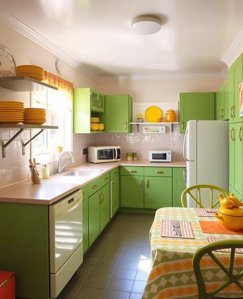 Embrace Comfort: 30 Warm Green Paint Picks for a Cozy Home in 2025! - 22. Avocado Bliss: Retro and Inviting
