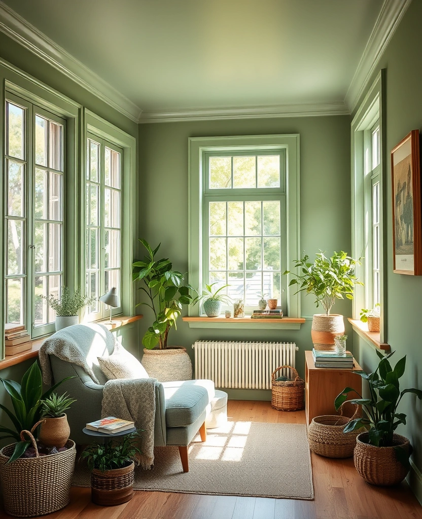Embrace Comfort: 30 Warm Green Paint Picks for a Cozy Home in 2025! - 23. Spruce Up: Fresh and Invigorating