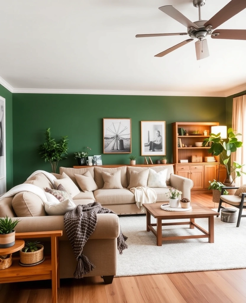 Embrace Comfort: 30 Warm Green Paint Picks for a Cozy Home in 2025! - 24. Fern Valley: Lush and Inviting
