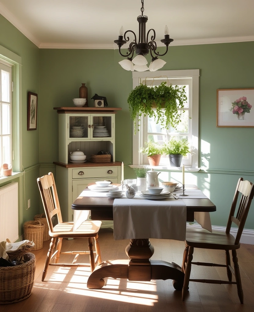 Embrace Comfort: 30 Warm Green Paint Picks for a Cozy Home in 2025! - 26. Thyme Touch: Earthy and Grounded