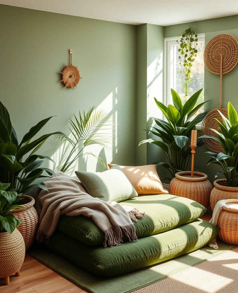 Embrace Comfort: 30 Warm Green Paint Picks for a Cozy Home in 2025! - 28. Moss Garden: A Breath of Fresh Air