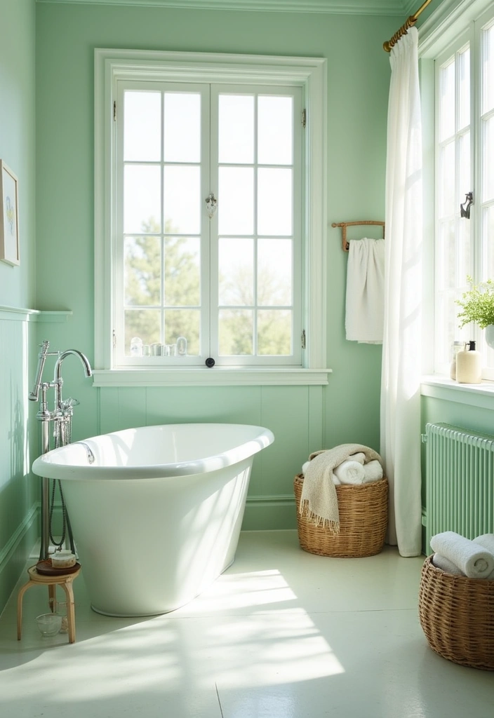 Embrace Comfort: 30 Warm Green Paint Picks for a Cozy Home in 2025! - 8. Seafoam Bliss: Coastal Comfort