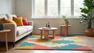 How to Add a Pop of Color to a Neutral Living Room Using Rugs!