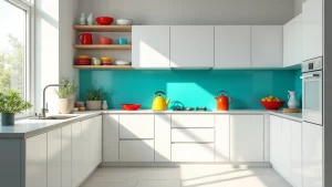 How to Add a Pop of Color to a White Kitchen for a Fresh, Vibrant Look!