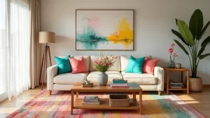 How to Use Accessories to Add a Pop of Color to Your Neutral Living Room!