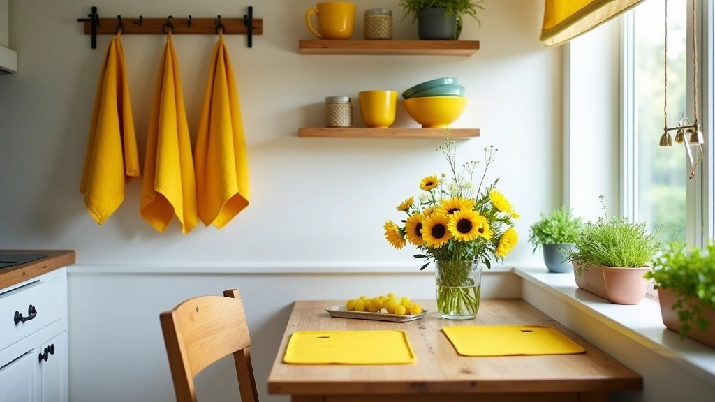 Maximize Style: 45 Tips How to Decorate a Compact Kitchen with Bright Yellow Accents!