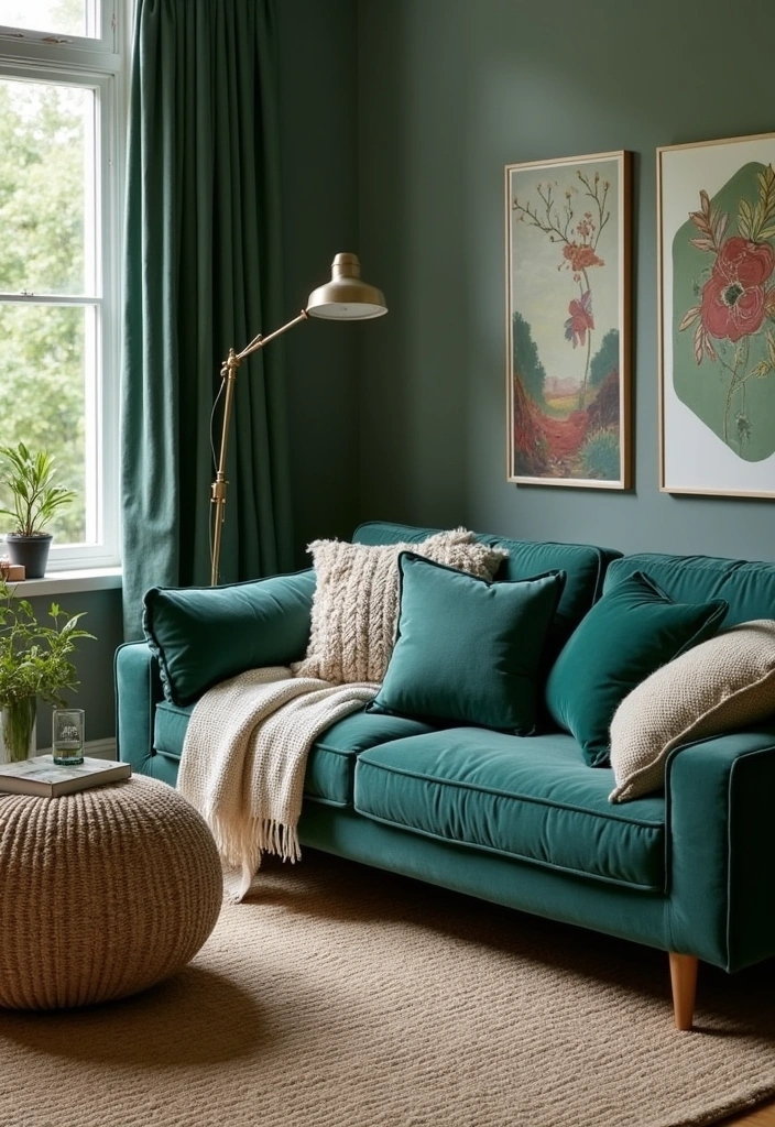 Navy and Sage Green: 21 Creative Ideas for Perfect Color Pairing in Every Room for 2025 - 20. Layering Textures