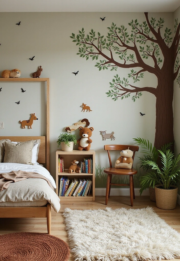 20 Adorable Toddler Boy Room Decor Ideas for Small Spaces That Will Melt Your Heart! (You Won't Believe #11!) - 1. Whimsical Woodland Theme