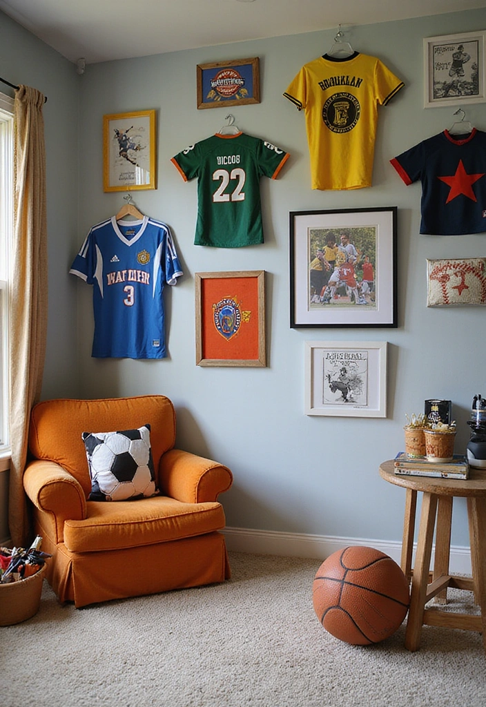 20 Adorable Toddler Boy Room Decor Ideas for Small Spaces That Will Melt Your Heart! (You Won't Believe #11!) - 12. Sports Fanatic's Paradise