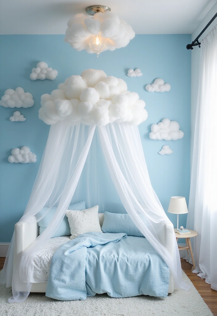 20 Adorable Toddler Boy Room Decor Ideas for Small Spaces That Will Melt Your Heart! (You Won't Believe #11!) - 17. Dreamy Cloud Theme