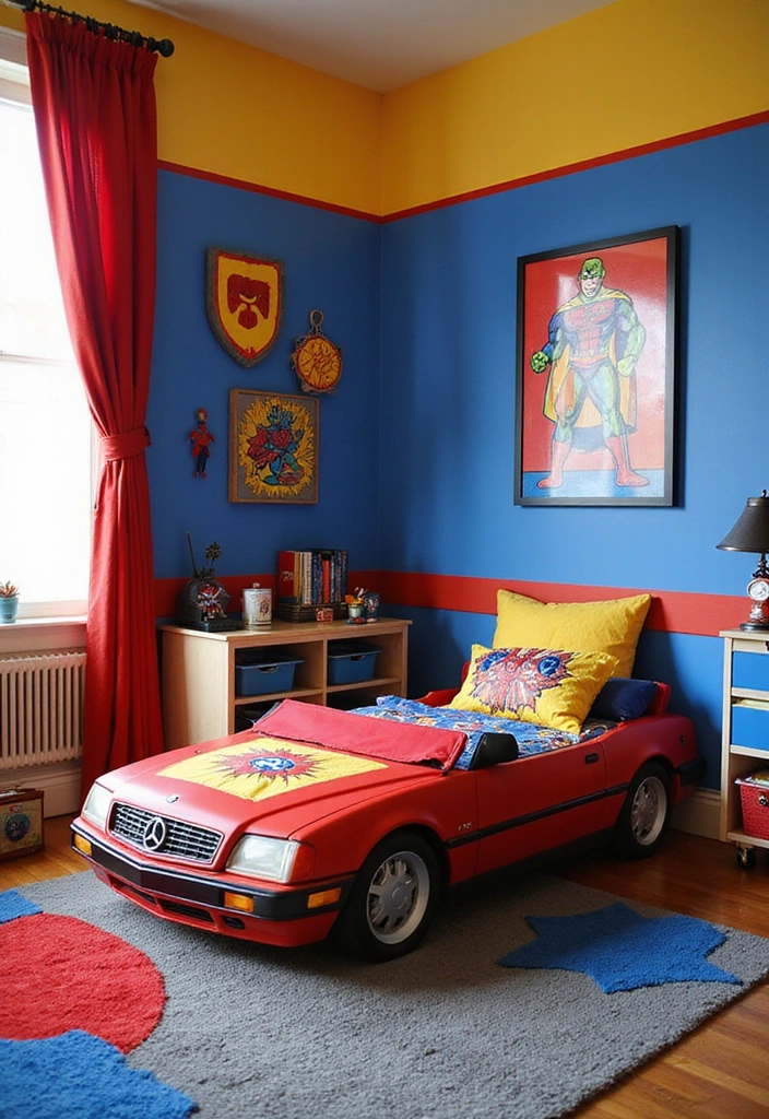 20 Adorable Toddler Boy Room Decor Ideas for Small Spaces That Will Melt Your Heart! (You Won't Believe #11!) - 18. Superhero Headquarters