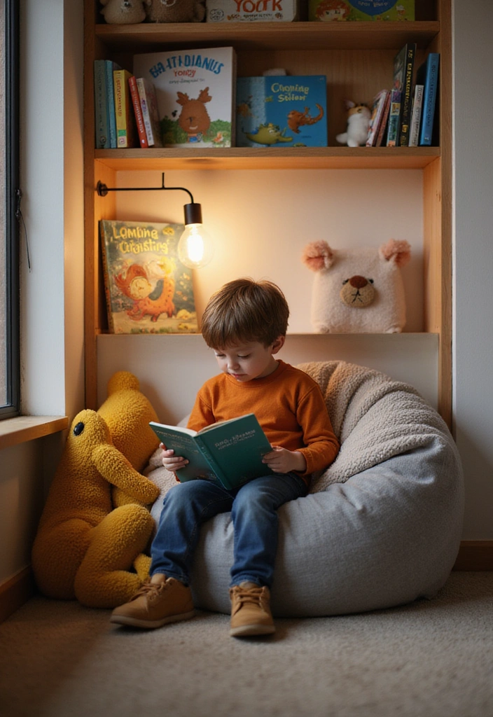 20 Adorable Toddler Boy Room Decor Ideas for Small Spaces That Will Melt Your Heart! (You Won't Believe #11!) - 19. Cozy Reading Nook