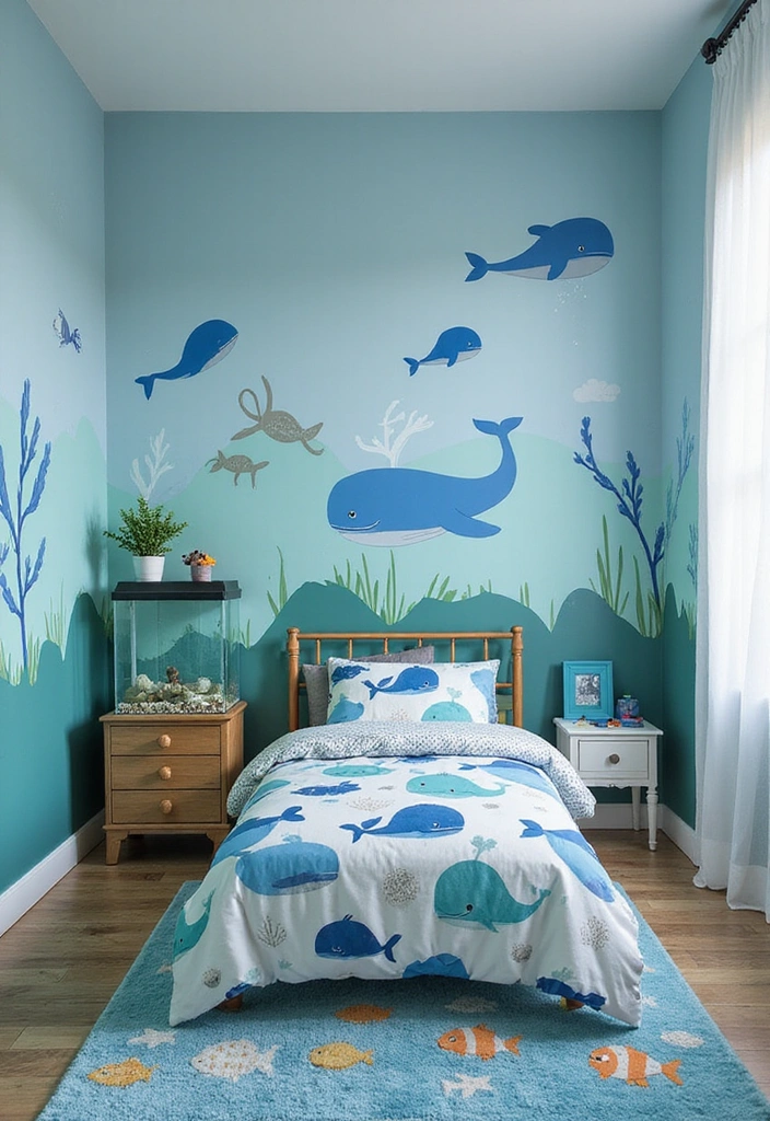20 Adorable Toddler Boy Room Decor Ideas for Small Spaces That Will Melt Your Heart! (You Won't Believe #11!) - 3. Under the Sea Magic
