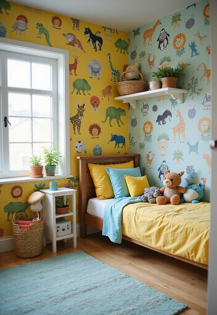 20 Adorable Toddler Boy Room Decor Ideas for Small Spaces That Will Melt Your Heart! (You Won't Believe #11!) - 5. Playful Animal Kingdom