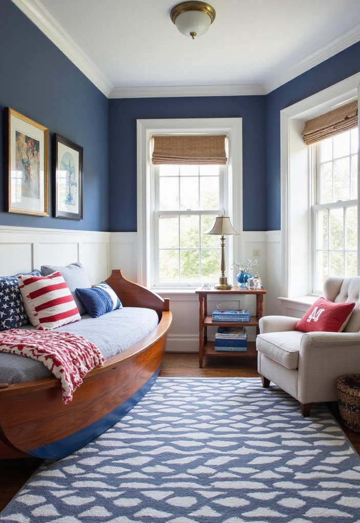 20 Adorable Toddler Boy Room Decor Ideas for Small Spaces That Will Melt Your Heart! (You Won't Believe #11!) - 6. Classic Nautical Vibes