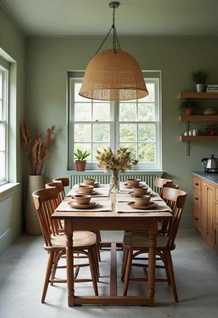 Transform Your Dining Room: 21 Gorgeous Wall Colors That Complement Gray Floors! - 6. Sage Green: Earthy and Grounded