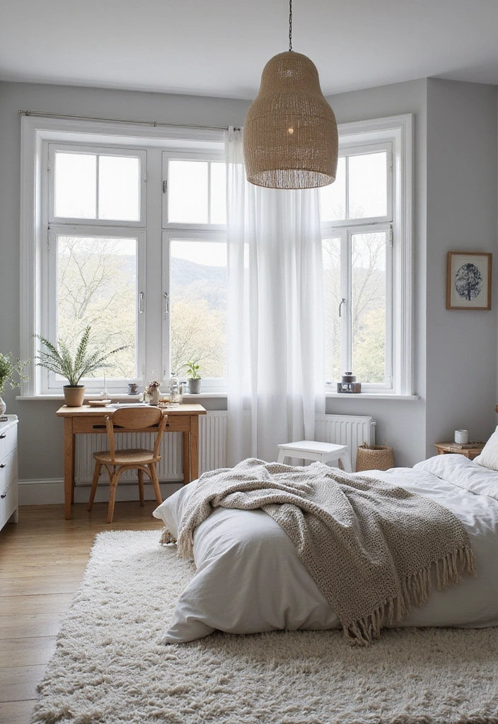 15 Sophisticated Grey Bedroom Ideas for Men: Stylish Solutions for Compact Spaces! - 2. Sleek Scandinavian Style